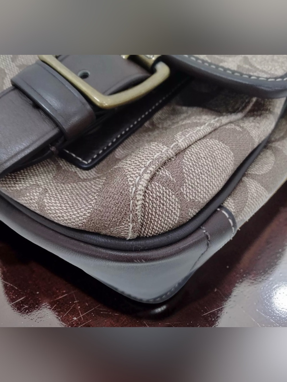 COACH 2010 Heritage Stripe Signature Large Crossbody/Shoulder Bag 😍🔥 - Picture 10 of 14